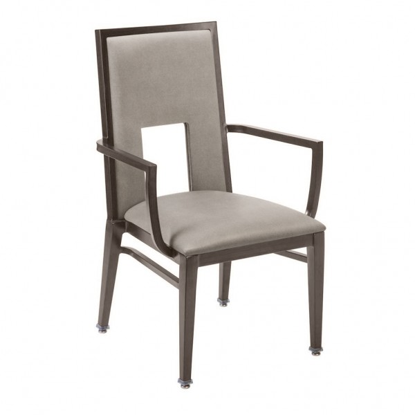 Holsag Albis Commercial Fine Dining Restaurant Assisted Living Upholstered Wood Arm Chair